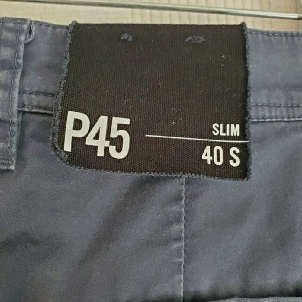 Armani Exchange A|X P45 Men Slim Fit Navy Stretch Cotton Chino Pants Trouser 40S